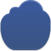 Dark Blue Cloud Icon Image