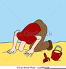 Head In Sand Clipart Image