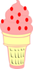 Strawberry Ice Cream Cone Clip Art