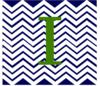 Navy Chevron With I Clip Art