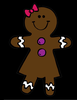 Gingerbread Girl Clipart Image