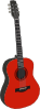 Red Guitar Clip Art