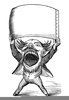 Clipart Of Man With A Cigar In His Mouth Image