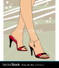 Foot And Shoes Vector Image