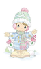 Precious Moments Christmas Clipart Image