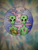 Trippy Alien Drawing Image