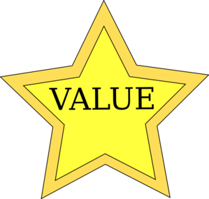 Value Star Clip Art