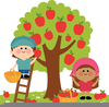 Free Apple Picking Clipart Image