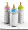 Baby Bottles Clipart Image