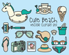 Cute School Supplies Clipart Image