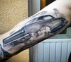 Car Burnout Tattoo Image