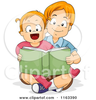 Big Brother Little Sister Clipart Image