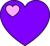 Lavender And Pink Heart Clip Art