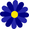 Blue Daisy Clip Art