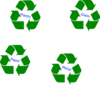 Large Green Recycle Symbol Clip Art