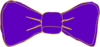Purple And Yellow Bowtie Clip Art