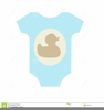 Baby Boy Onesie Clipart Image