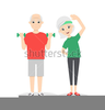 Active Seniors Clipart Image