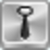 Free Silver Button Tie Image