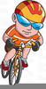 Man Riding A Bike Clipart Image