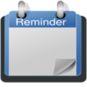 Blue Calendar Empty Clip Art