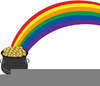 Clipart Gold Graphic Pot Rainbow Image