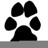 Dog Paw Prints Clipart Image