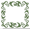 Green Scroll Clipart Image