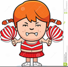 Children Cheerleader Clipart Image