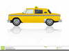 Yellow Cab Clipart Image