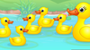 Little Ducks Clipart Image