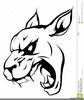 Wildcat Softball Clipart Image