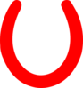 Horse Shoe Outline Clip Art