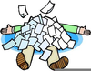 Buried Under Paperwork Clipart Image