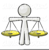 Judicial Scales Clipart Image