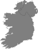 Ireland Contour Map Clip Art