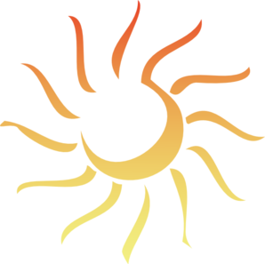 Abstract Sun - Revised Clip Art