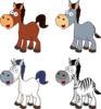 Cartoon Horses Clip Art