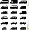 Van Silhouette Vector Image