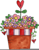 Valentine Bee Clipart Image