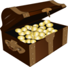 Treasure Chest Rightface Clip Art