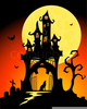 Draculas Castle Clipart Image