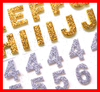 Glitter Sticker Numbers Image