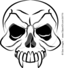 Vampires Skull With Fanged Teeth And Deep Eye Sockets Image