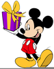 Disney Clipart Birthday Mickey Mouse Present Image