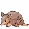 Cute Armadillo Clipart Image