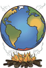 Global Warning Clipart Image