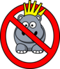 King Hippo Clip Art