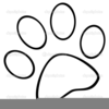 Cat Clipart Paw Print Image