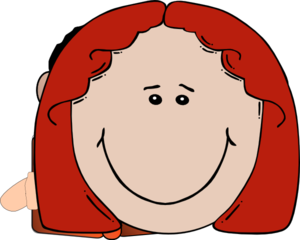 Girl Reading Book Clip Art